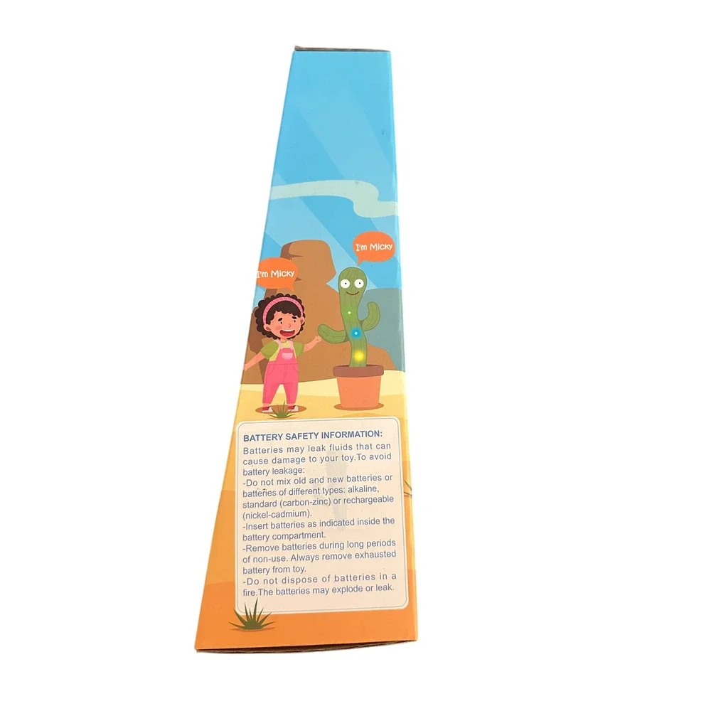 Ayeboovi Dancing Cactus Toy Kids OS Green New Interactive Musical Glows Dancing